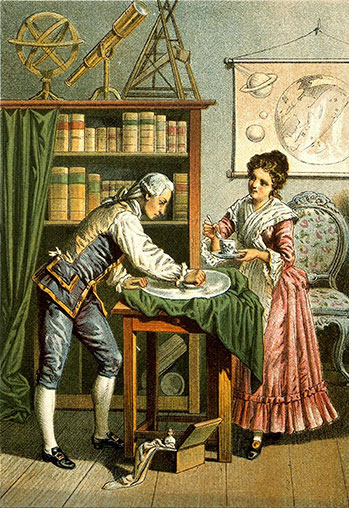 Caroline Herschel làm việc cùng anh trai William trong nhiều công trình khoa học. (Ảnh: A. Diethe/Wikimedia Commons).