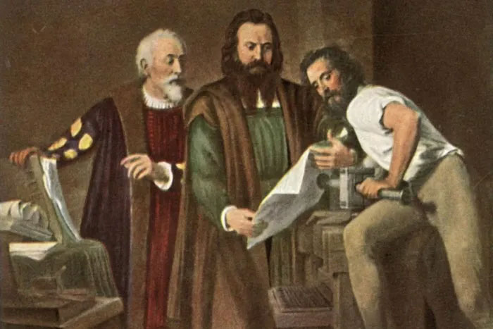 Johannes Gutenberg (1400-1468) - là một thợ kim hoàn nhưng ghi dấu ấn trong lịch sử thế giới sau khi phát minh ra máy in, giúp phổ biến tri thức cho cả nhân loại