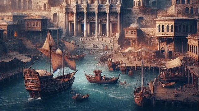Một bến cảng tấp nập đã tồn tại xuyên nhiều đế chế ở Biển Đen phía Thổ Nhĩ Kỳ - (Ảnh đồ họa).