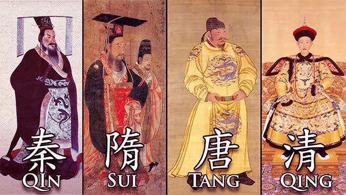 Hình minh họa hoàng đế của các triều đại Trung Quốc.