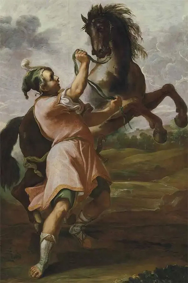 Alexander và Bucephalus, tranh của Domenico Maria Canuti (1645 - 1684). (Ảnh: Thecollector.com).