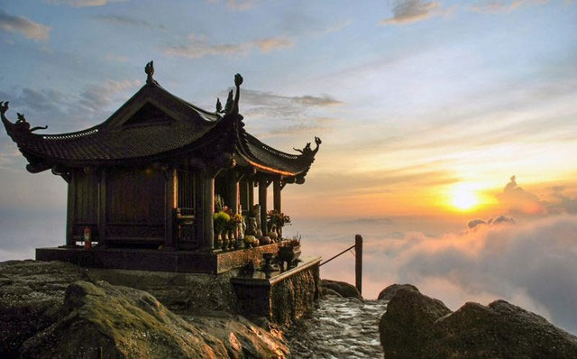 Đây là ngôi chùa bằng đồng được mệnh danh lớn nhất ở châu Á. (Ảnh: MIA).