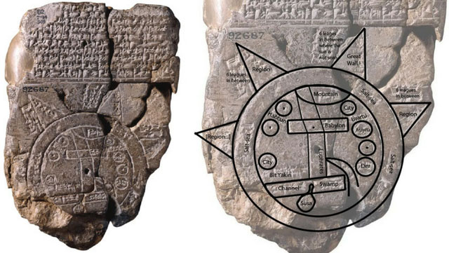 Imago Mundi, bản đồ thế giới của người Babylon, là bản đồ địa cầu sớm nhất được phát hiện. Thế kỷ thứ năm trước Công nguyên là thời điểm bản đồ này được tạo ra. Bản đồ này được phát hiện tại thành phố Sippar ở miền nam Iraq, mô tả một phần nhỏ thế giới như người Babylon cổ đại đã biết. Tấm đất sét này, được phát hiện ở bờ đông sông Euphrates, phía bắc thành phố cổ Babylon.