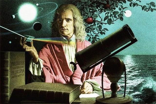 Thiên tài vật lý Isaac Newton. (Ảnh: Ieltsintaiwan).