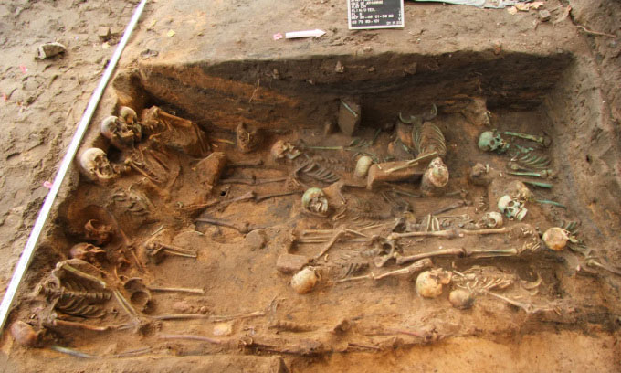 Khu mộ tập thể lưu giữ hài cốt bệnh nhân dịch hạch ở Nuremberg. (Ảnh: In Terra Veritas).