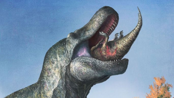 T-rex rất có thể có môi giống thằn lằn - (Ảnh: Mark P. Witton).