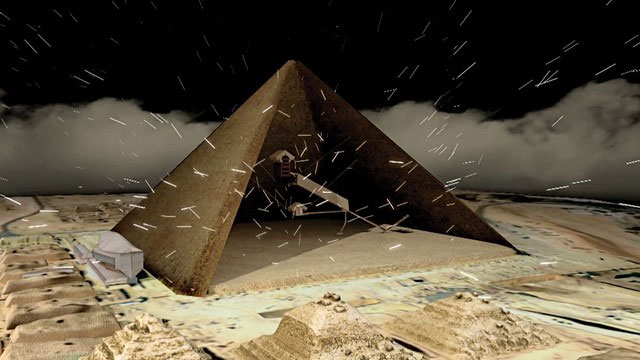 Kim tự tháp có nhiều lối đi giả và phòng bí mật được bố trí nhằm gây nhầm lẫn cho kẻ trộm mộ.