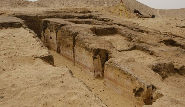 Lăng mộ cổ mới được phát hiện ở Ai Cập. (Nguồn: Al-Ahram).