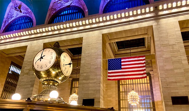 Nhà ga trung tâm tại Manhattan, New York mở cửa năm 1913, ba thập niên sau khi ngành đường sắt Mỹ áp dụng múi giờ. (Ảnh: Foxnews).