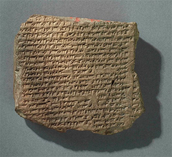 Một đoạn hình ảnh sử thi Adapa trong Thư viện Morgan viết bằng chữ Akkad. (Ảnh: Forward).