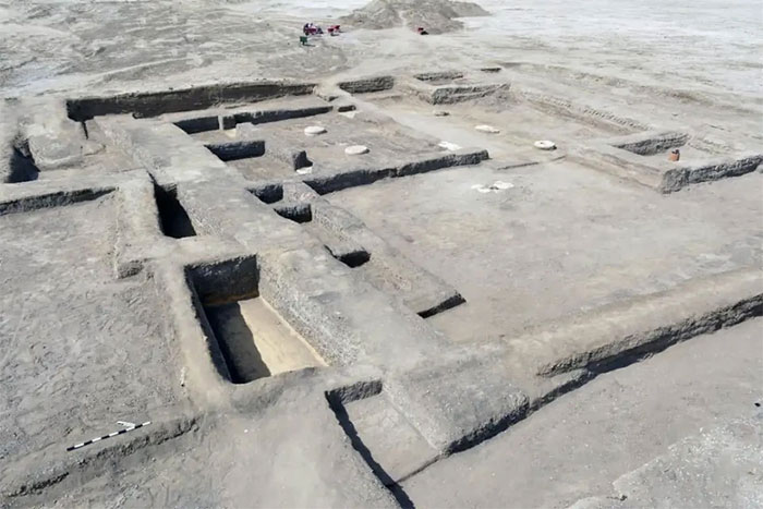 Tàn tích nhà nghỉ hoàng gia cổ đại ở Bắc Sinai, Ai Cập. (Nguồn: Bộ Du lịch và Khảo cổ Ai Cập).