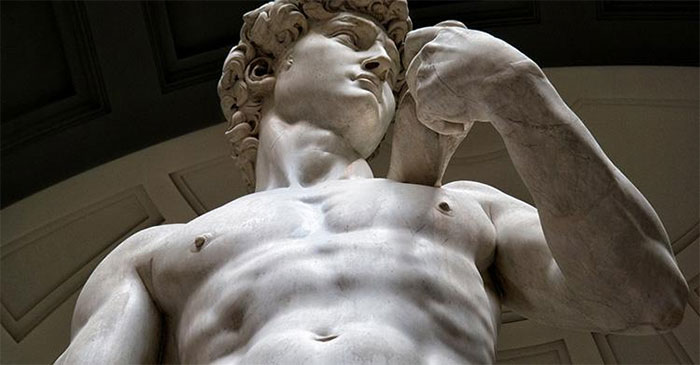 Tượng David của Michelangelo được trưng bày tại Galleria dell' Accademia.