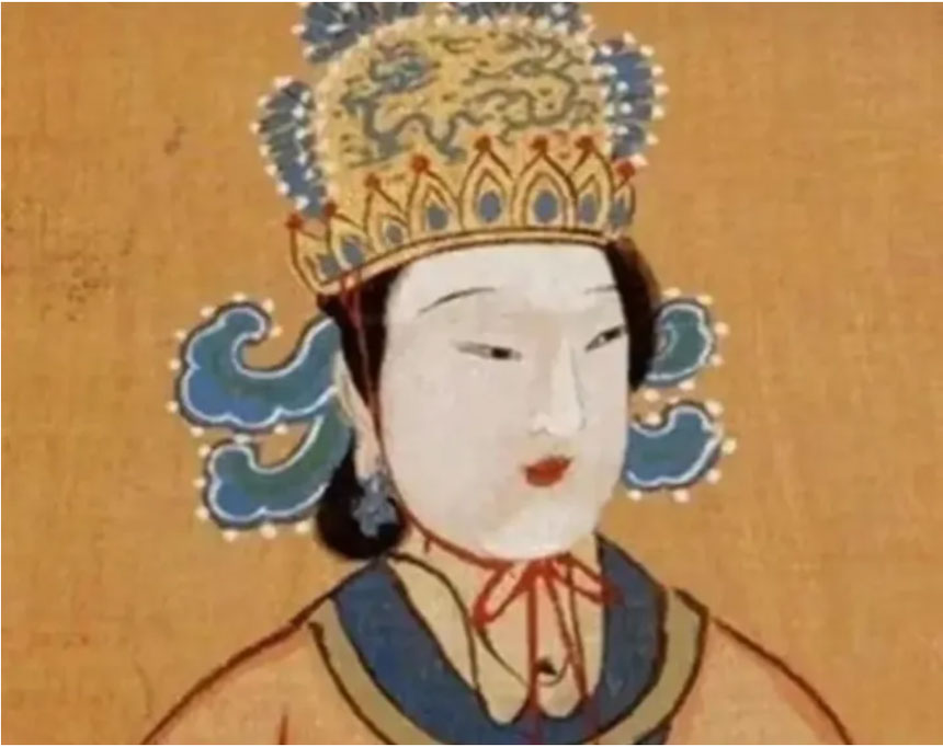 Võ Tắc Thiên trong bức tranh vẽ ở thời nhà Minh có đường nét khá giống một nam nhân. (Ảnh: Sohu)